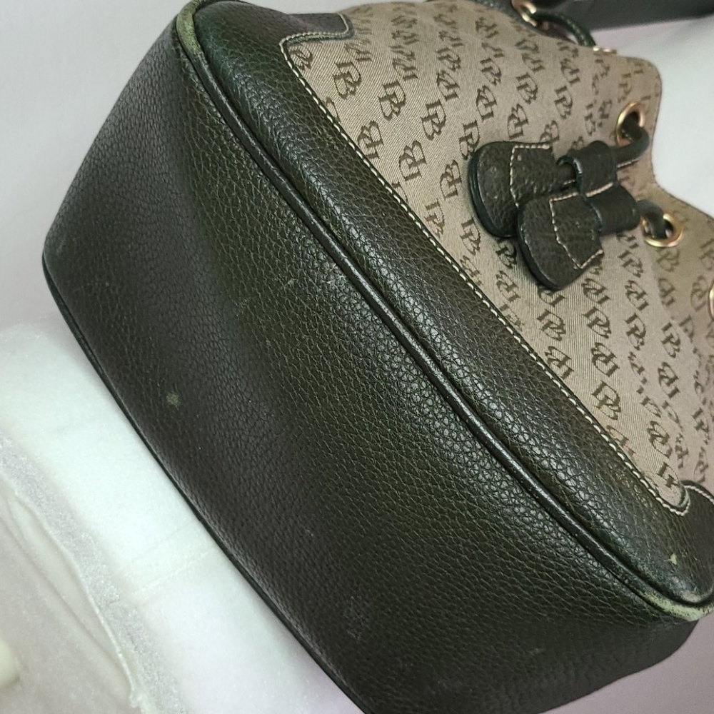 Vintage Dooney & Bourke green monogram bag - Picture 6 of 12